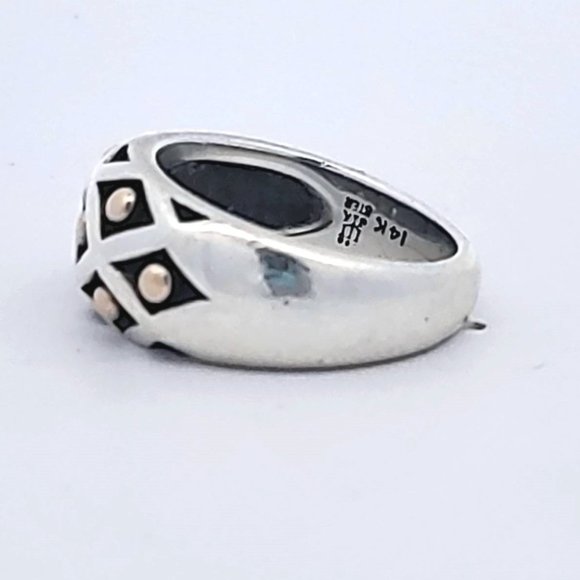 James Avery Silver and Gold Lattice Ring - Picture 5 of 12